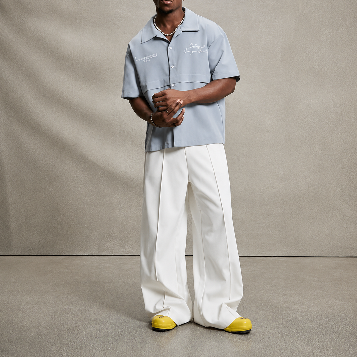 Loose Fit Casual Trousers With Classic Pocket Design For Men
