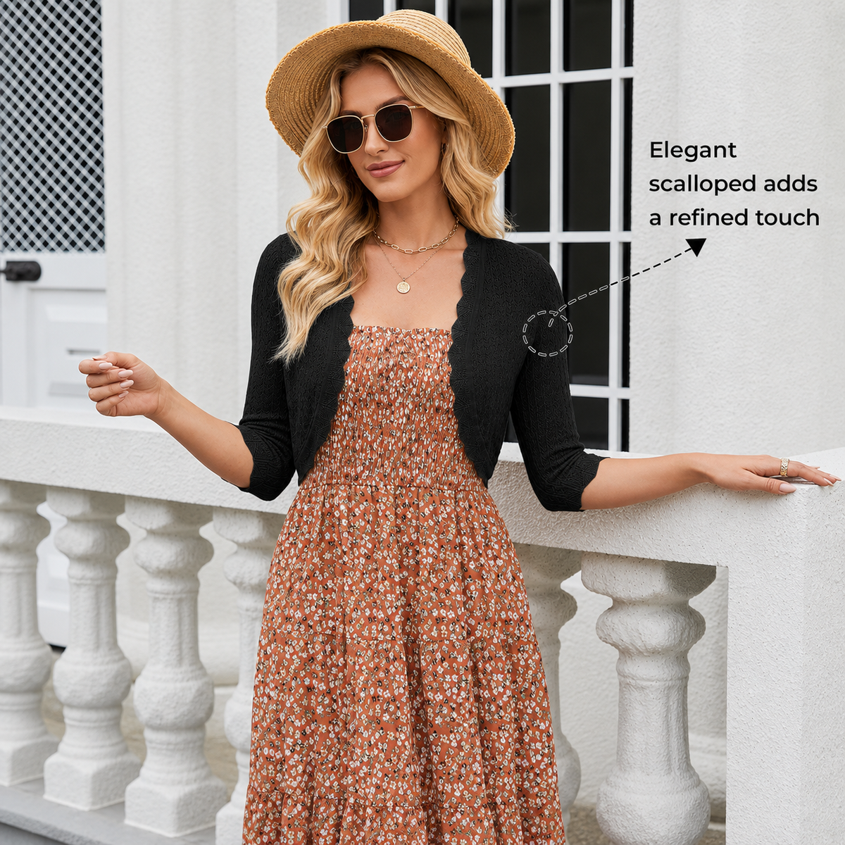 Casual Open Front Bolero Shrug Cropped Cardigan For Women