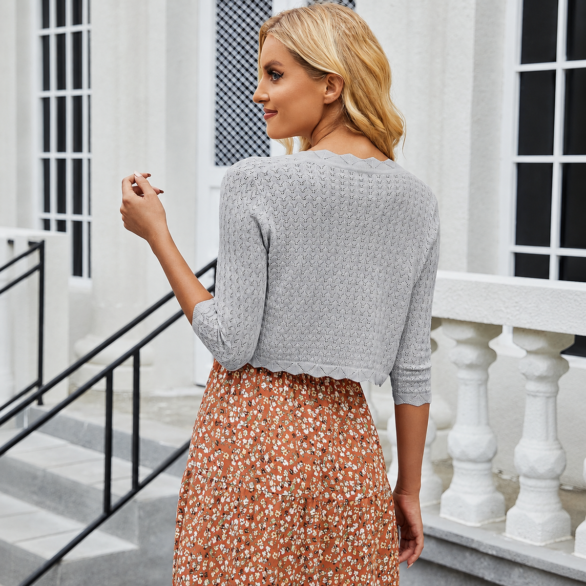 Casual Open Front Bolero Shrug Cropped Cardigan For Women