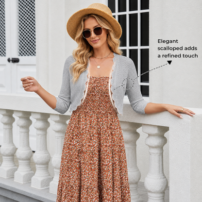 Casual Open Front Bolero Shrug Cropped Cardigan For Women