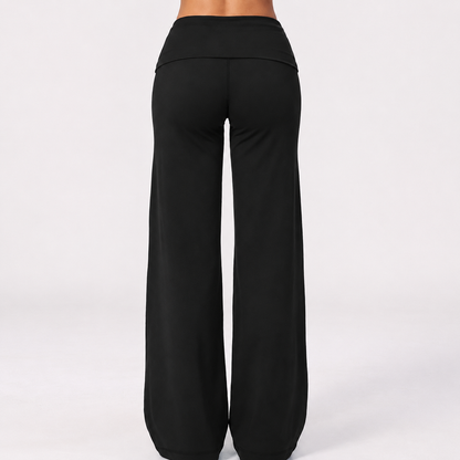 Stretchy Flared Pants For Workouts And Daily Wear
