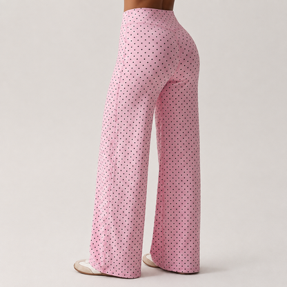 Stretchy Flared Pants For Workouts And Daily Wear