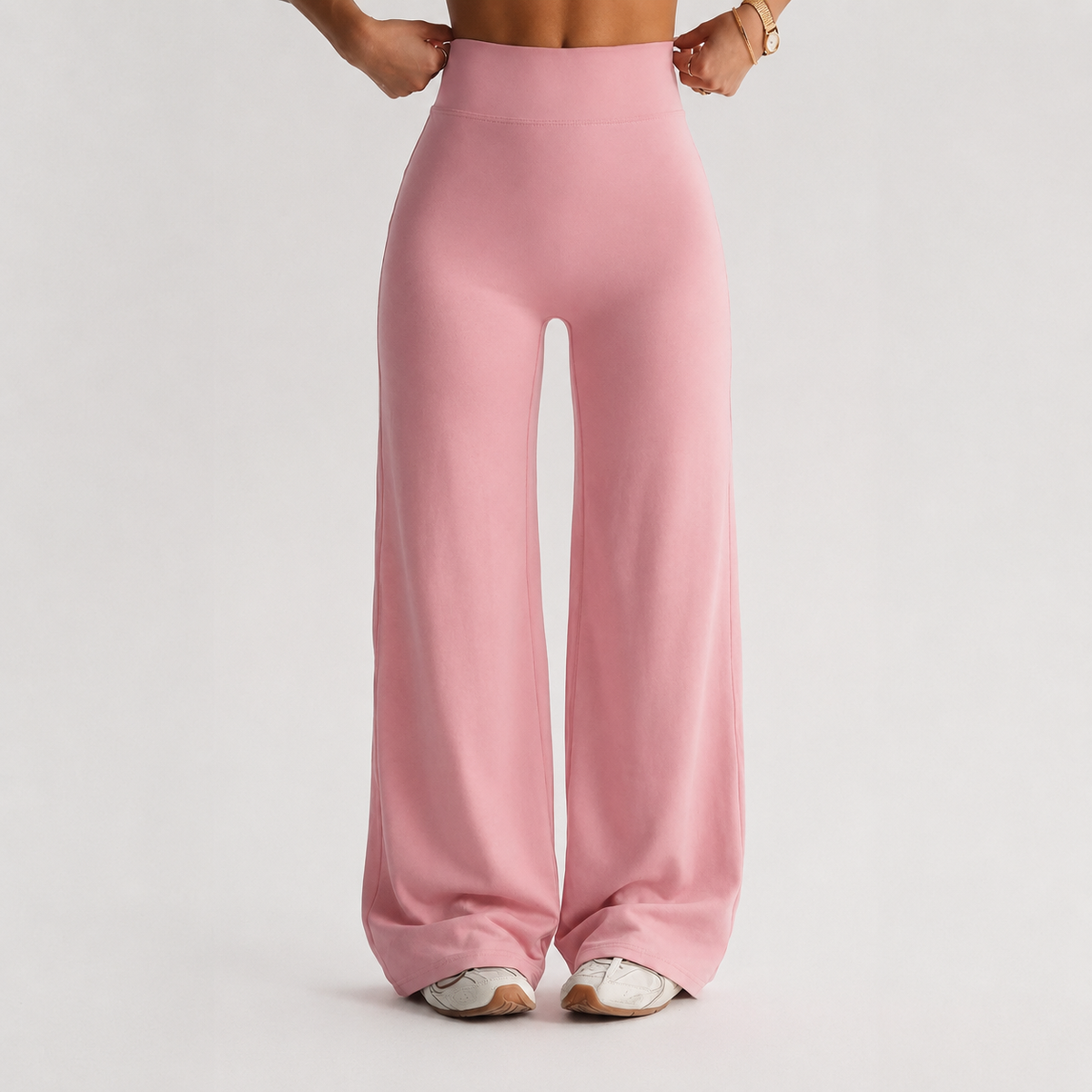 Stretchy Flared Pants For Workouts And Daily Wear