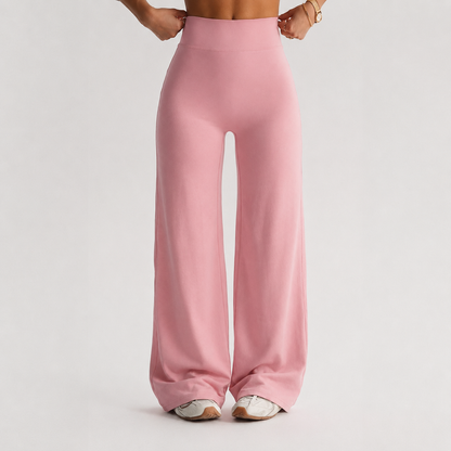 Stretchy Flared Pants For Workouts And Daily Wear