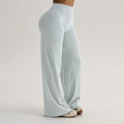 Stretchy Flared Pants For Workouts And Daily Wear