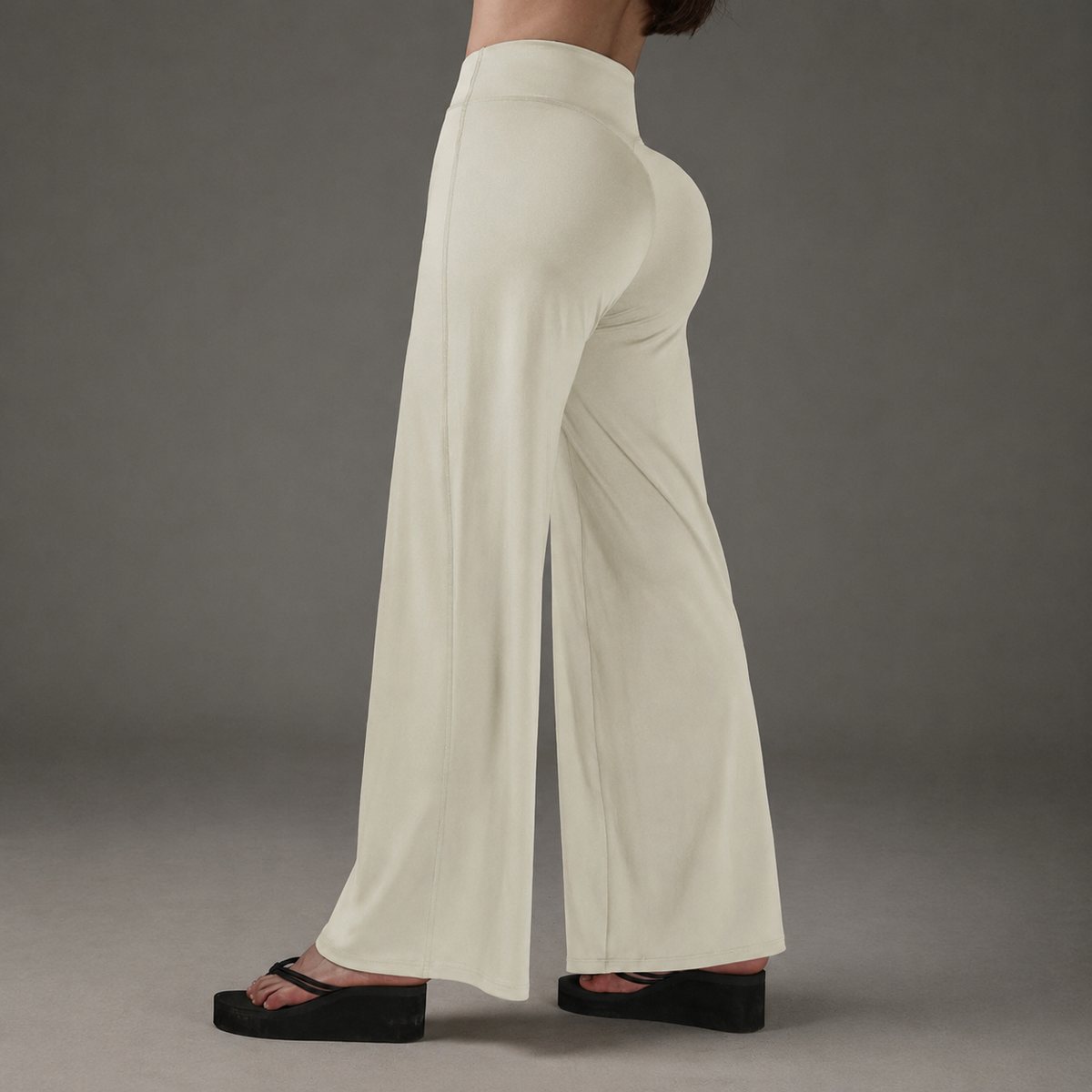 Stretchy Flared Pants For Workouts And Daily Wear