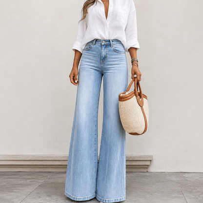 Versatile Straight Daily Wear Casual Jeans For Women