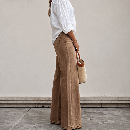 Versatile Straight Daily Wear Casual Jeans For Women