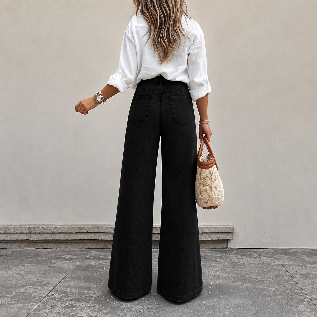 Versatile Straight Daily Wear Casual Jeans For Women
