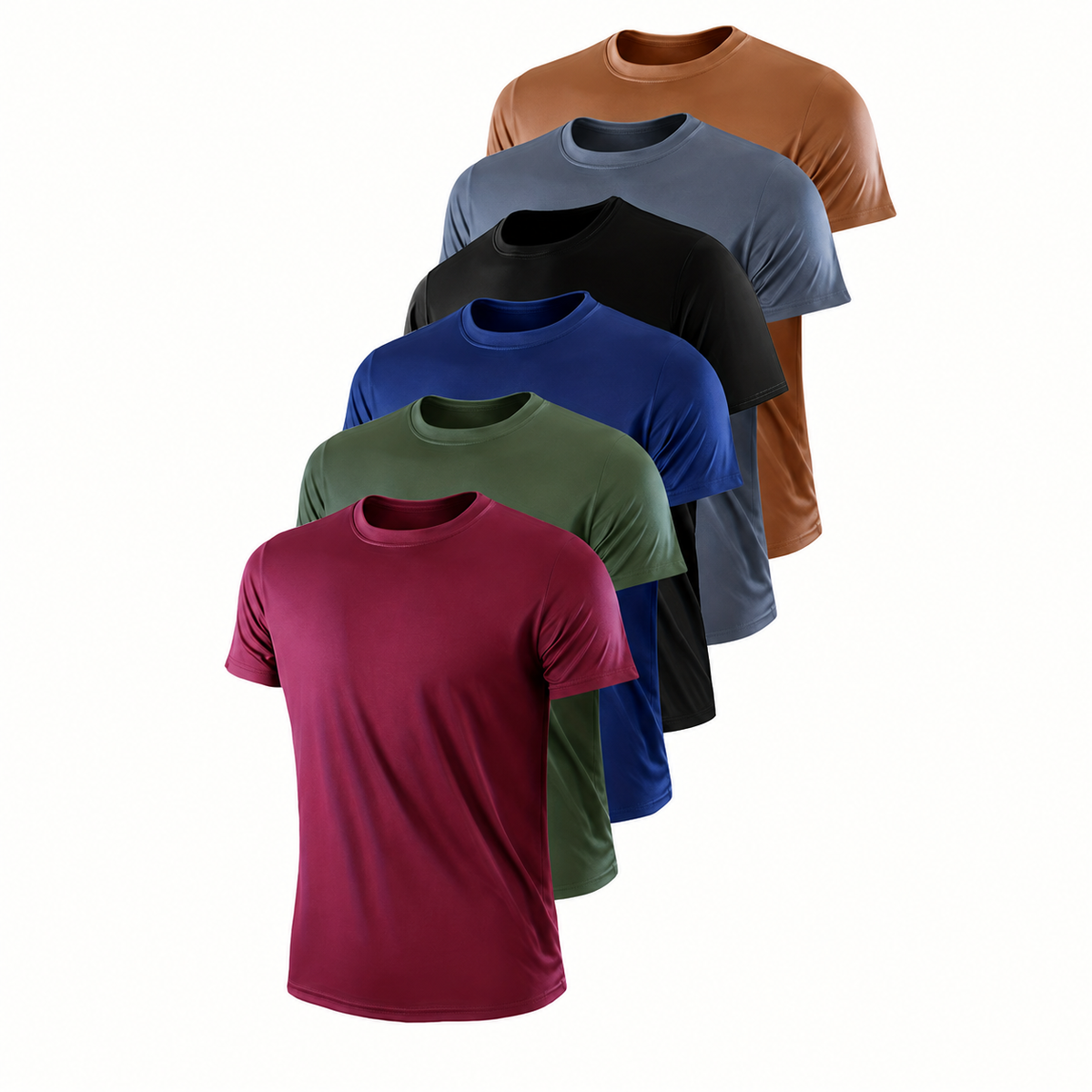 Pack Of 6 Quick Dry T Shirt For Gym And Running For Men