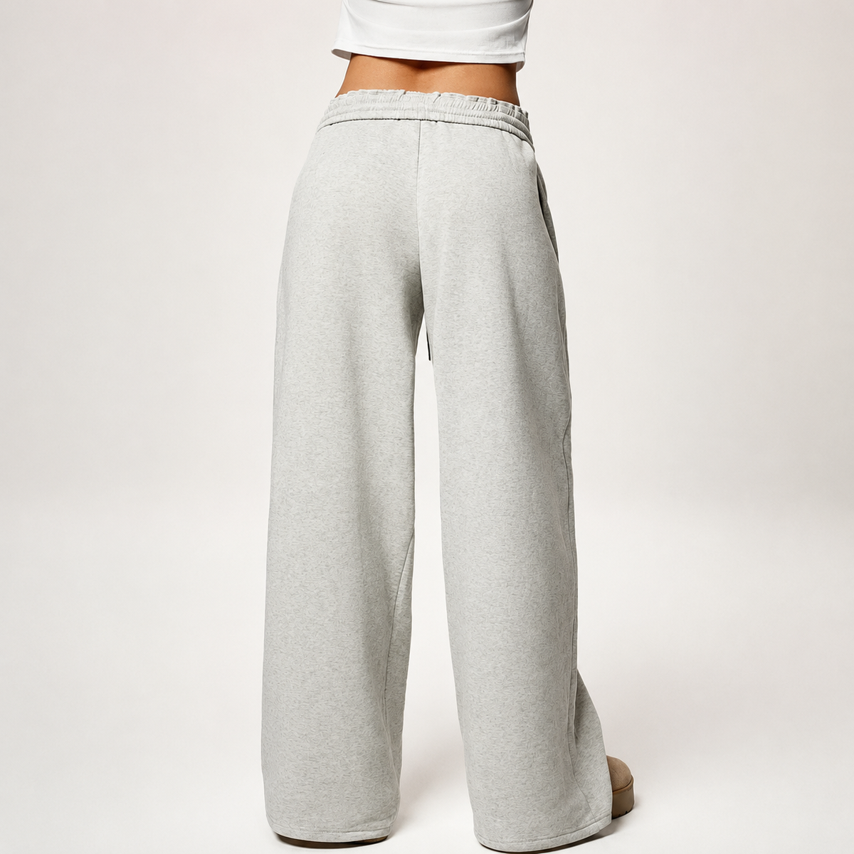 Thermal Lined Thick Versatile Loose Wide Sweatpants