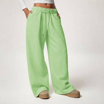 Thermal Lined Thick Versatile Loose Wide Sweatpants
