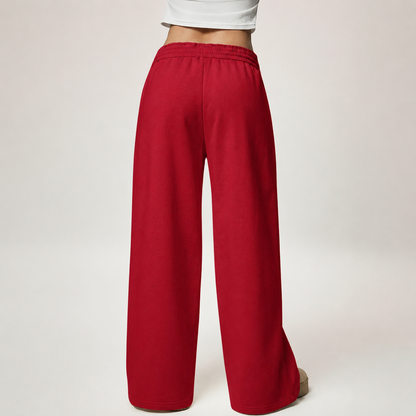 Thermal Lined Thick Versatile Loose Wide Sweatpants