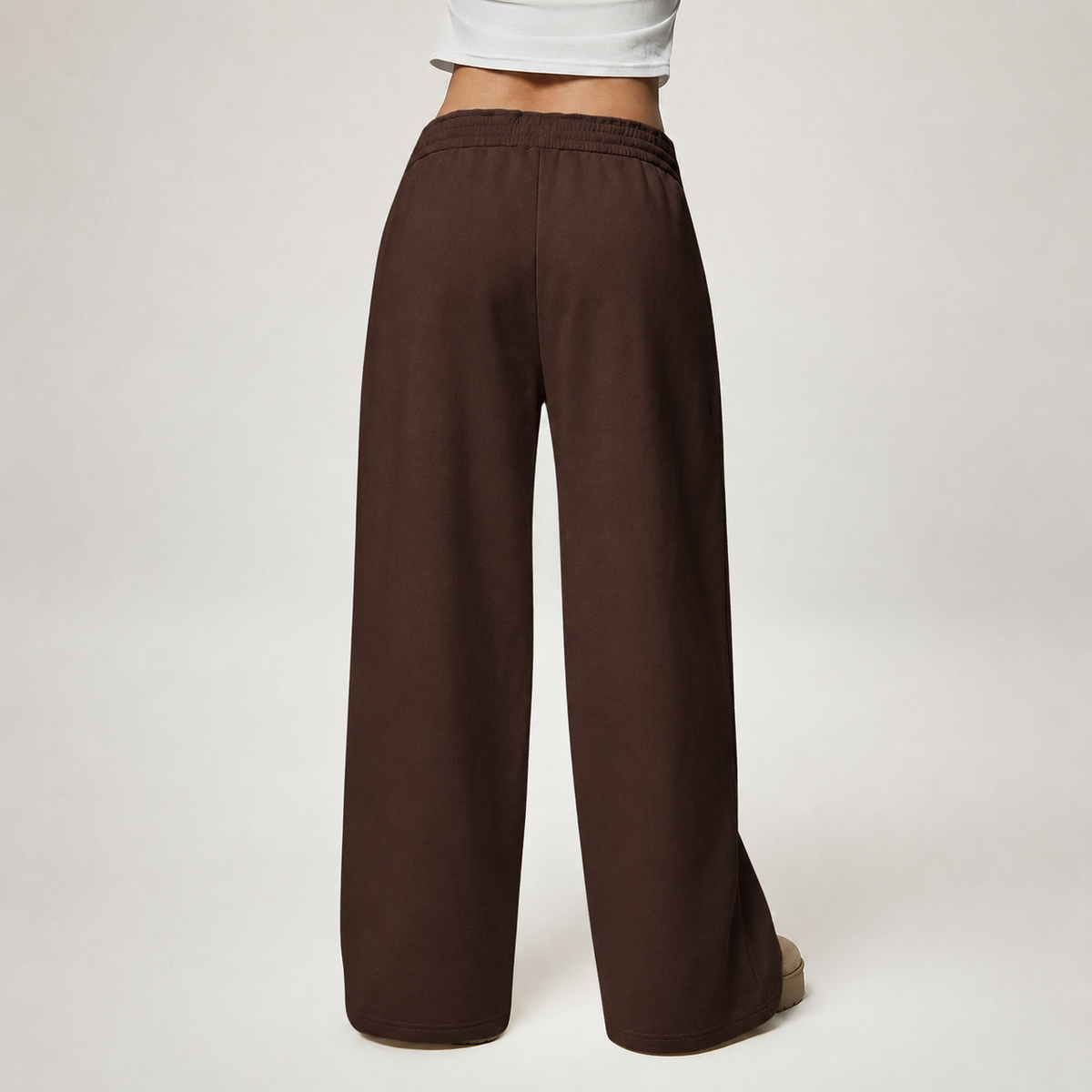 Thermal Lined Thick Versatile Loose Wide Sweatpants