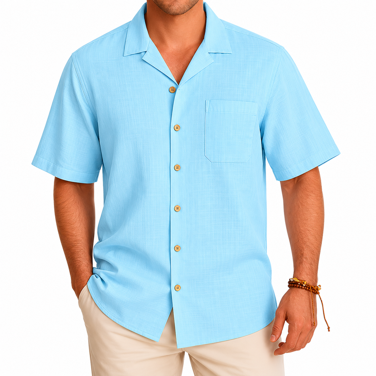 Short Sleeve Button Down Casual Hawaiian Shirts For Men