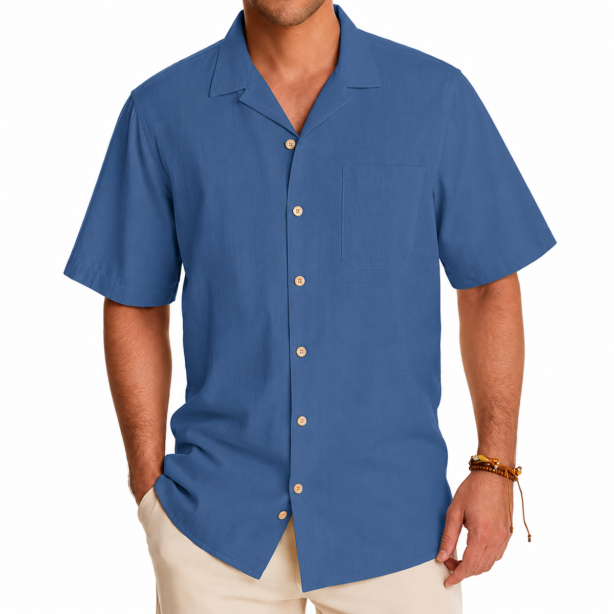 Short Sleeve Button Down Casual Hawaiian Shirts For Men