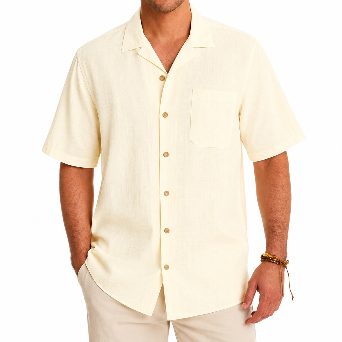 Short Sleeve Button Down Casual Hawaiian Shirts For Men