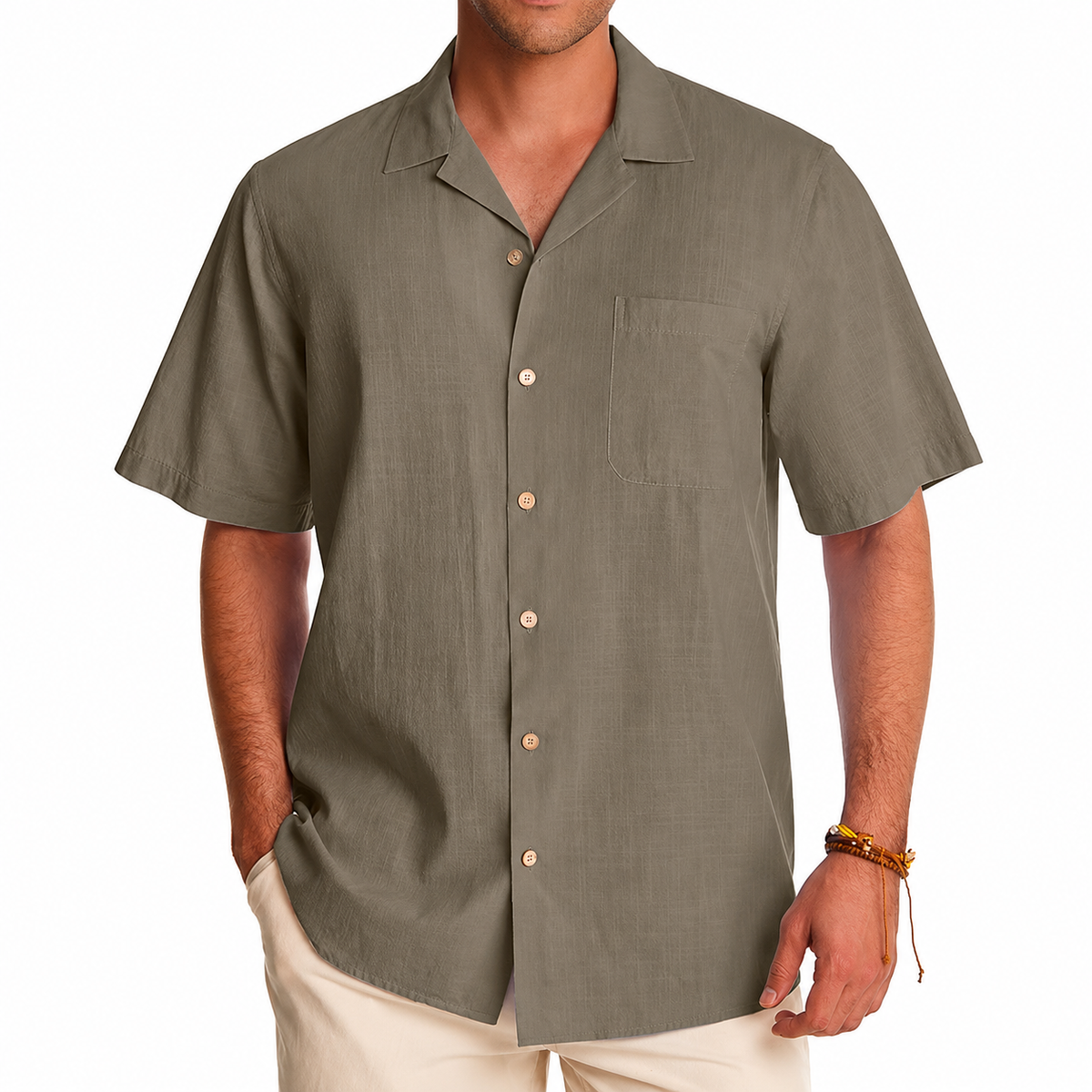 Short Sleeve Button Down Casual Hawaiian Shirts For Men