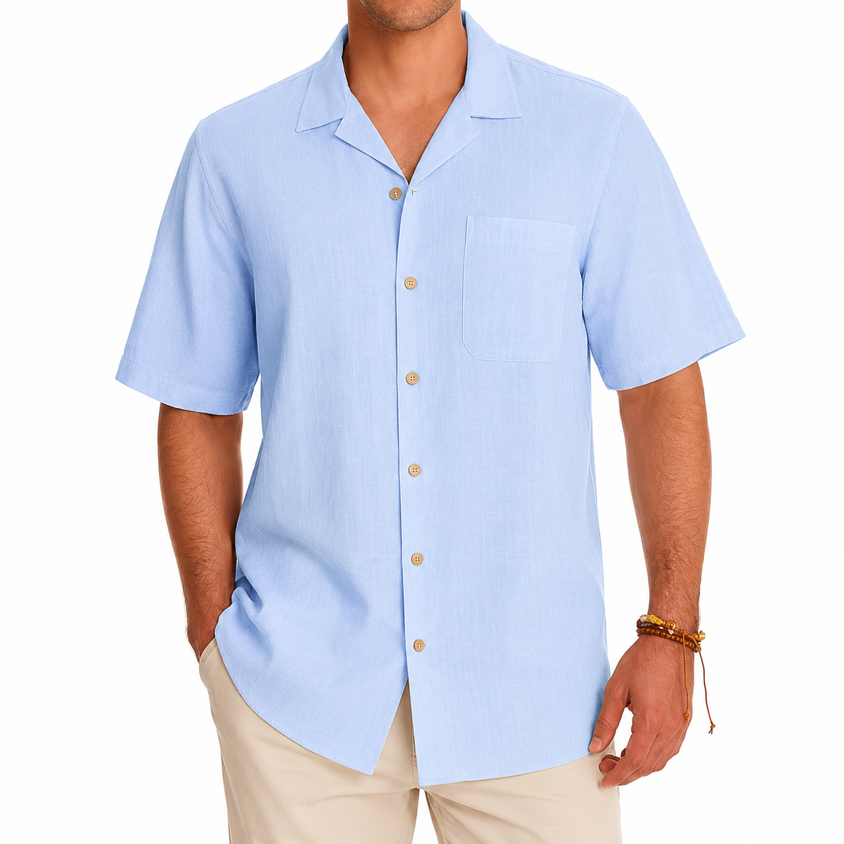 Short Sleeve Button Down Casual Hawaiian Shirts For Men