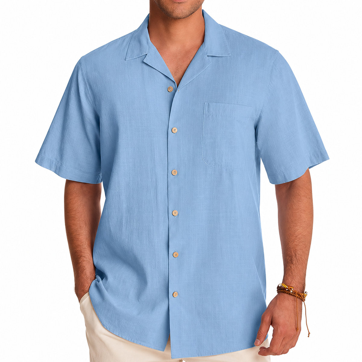 Short Sleeve Button Down Casual Hawaiian Shirts For Men