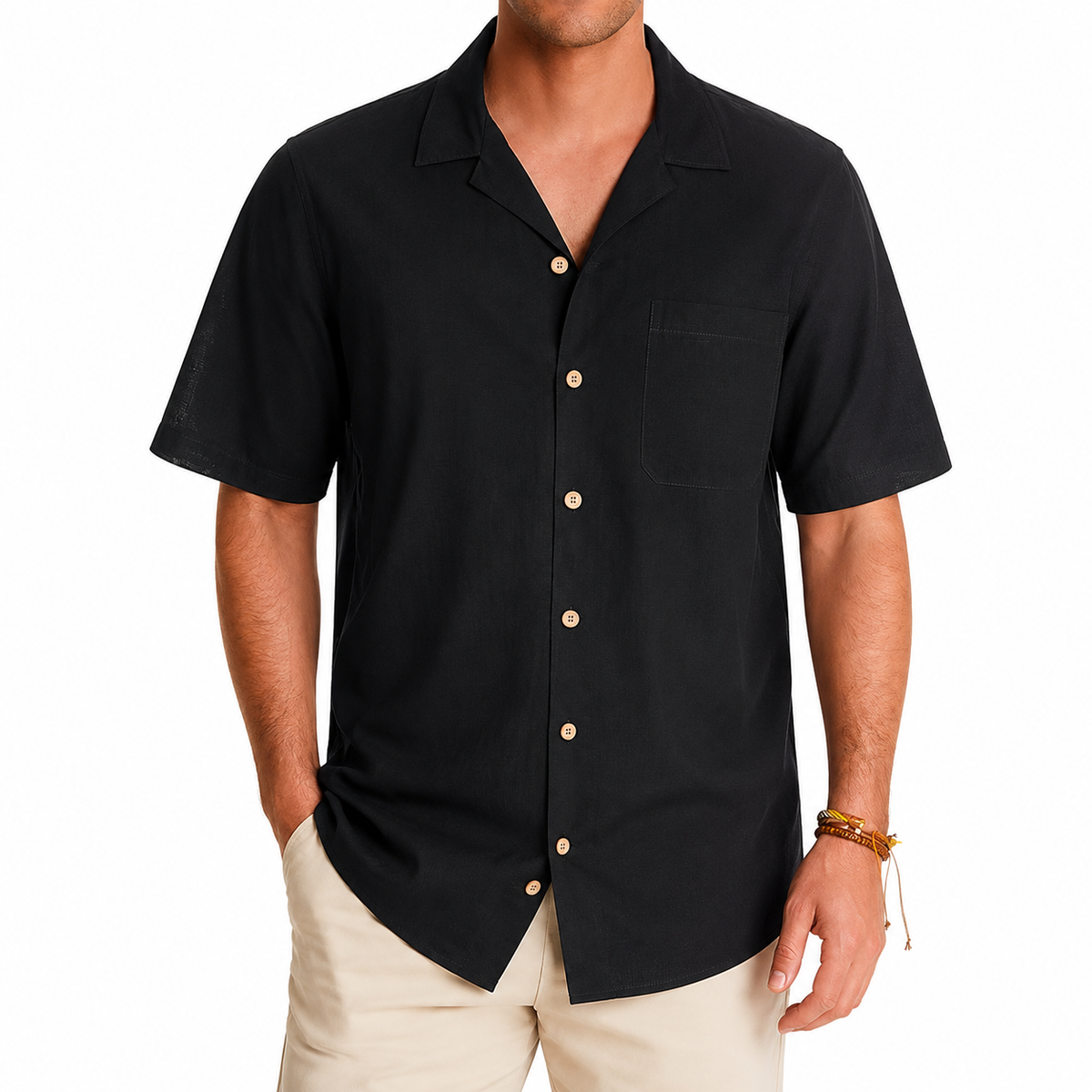 Short Sleeve Button Down Casual Hawaiian Shirts For Men