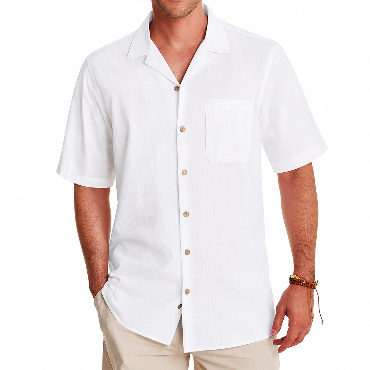 Short Sleeve Button Down Casual Hawaiian Shirts For Men