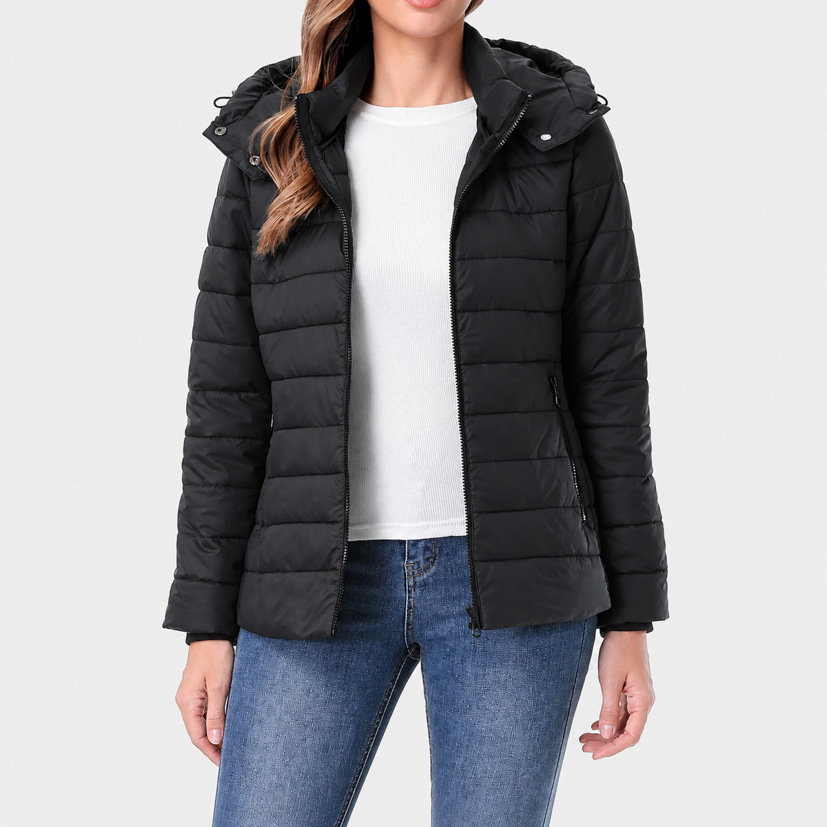 Lightweight Waterproof Puffer Jacket For Cold Winter For Women