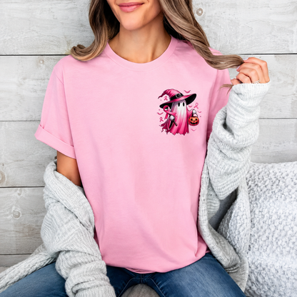 Halloween October Quote Printed Short Sleeve T Shirt For Women