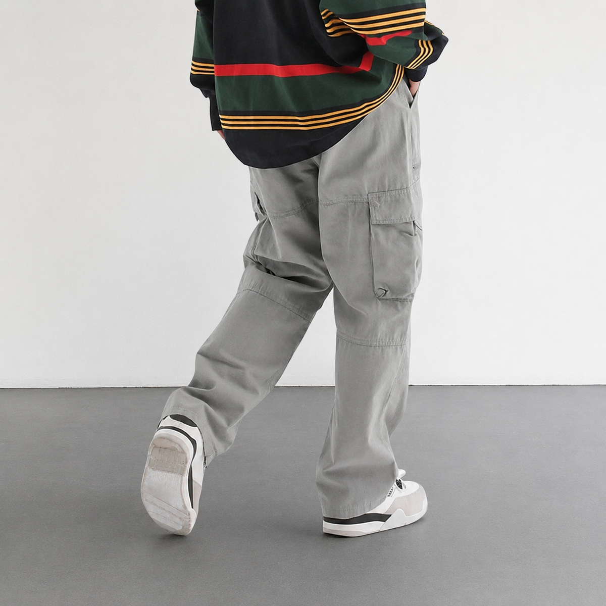 Casual Loose Outdoor Pants With Drawstring And Zipper For Men