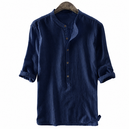 Classic Casual Buttons Henley Shirt