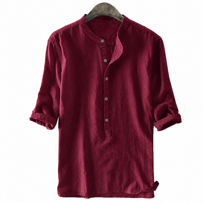 Classic Casual Buttons Henley Shirt