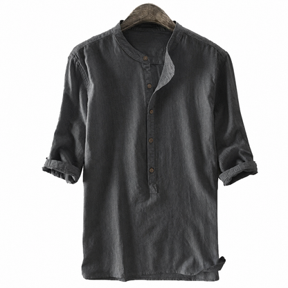Classic Casual Buttons Henley Shirt
