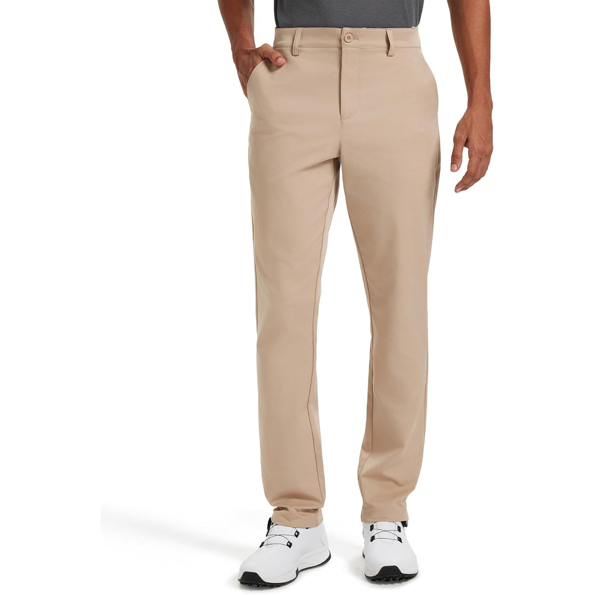 Classic Fit Golf Pants With Stretch Comfort For Men