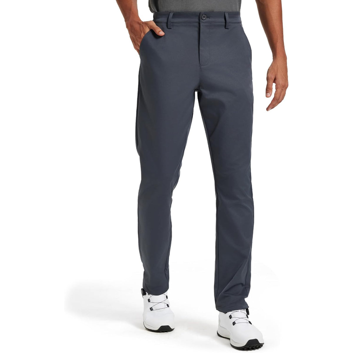 Classic Fit Golf Pants With Stretch Comfort For Men