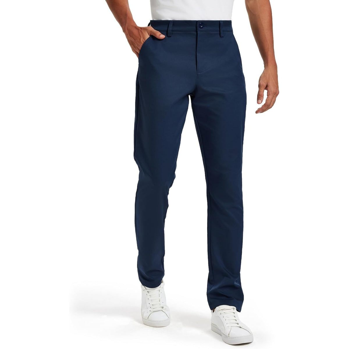 Classic Fit Golf Pants With Stretch Comfort For Men
