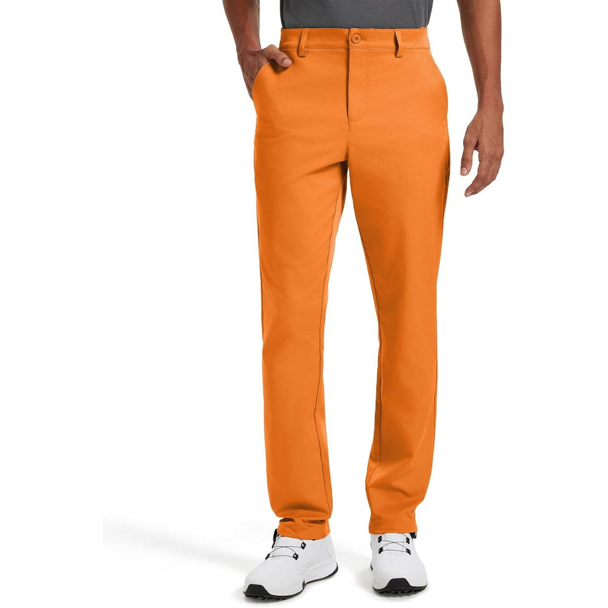 Classic Fit Golf Pants With Stretch Comfort For Men