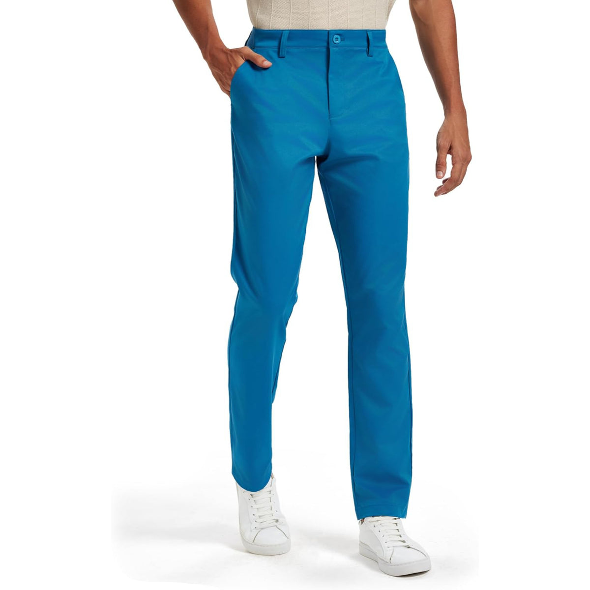 Classic Fit Golf Pants With Stretch Comfort For Men