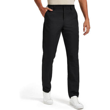 Classic Fit Golf Pants With Stretch Comfort For Men