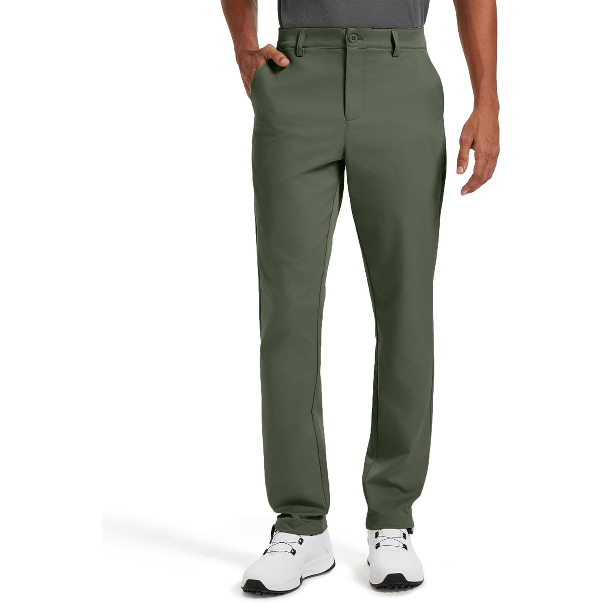 Classic Fit Golf Pants With Stretch Comfort For Men