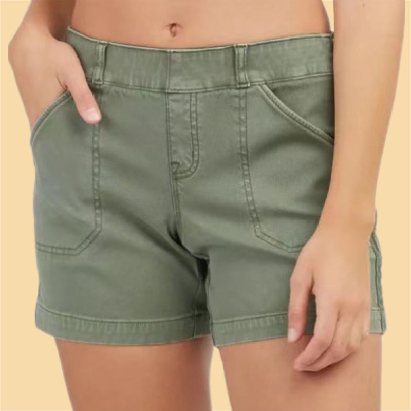 Comfort Twill Shorts With Pockets