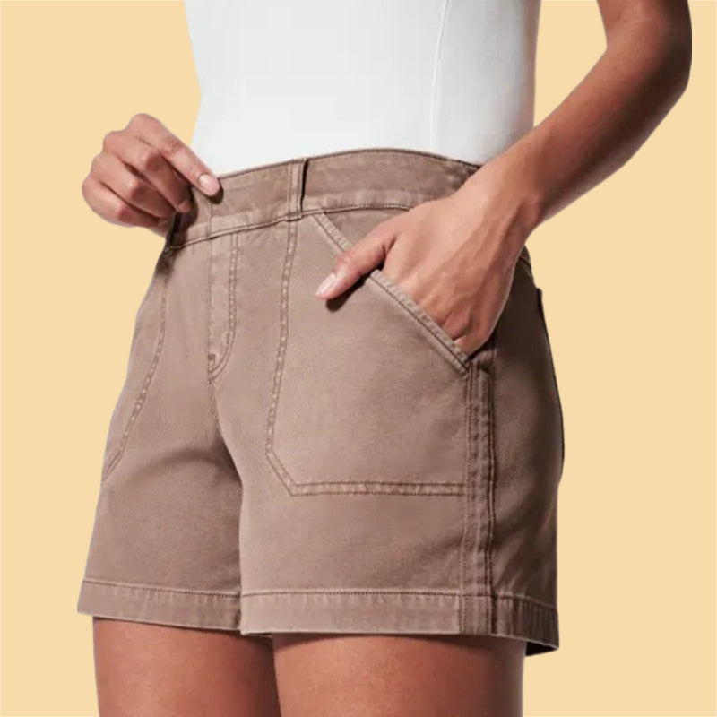 Bequeme Twill-Shorts mit Taschen 