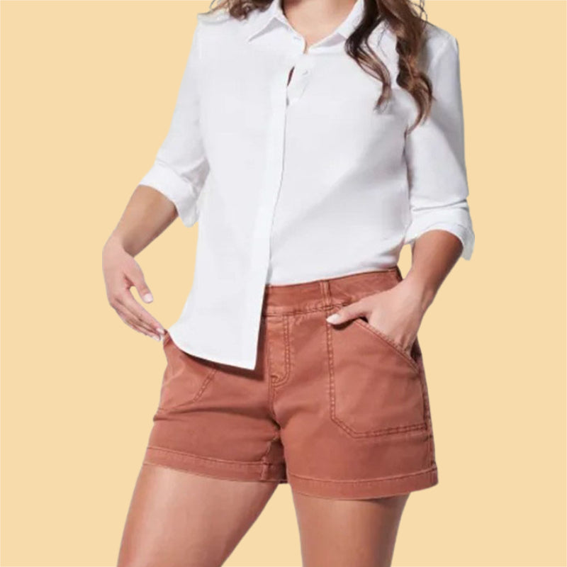 Comfort Twill Shorts With Pockets