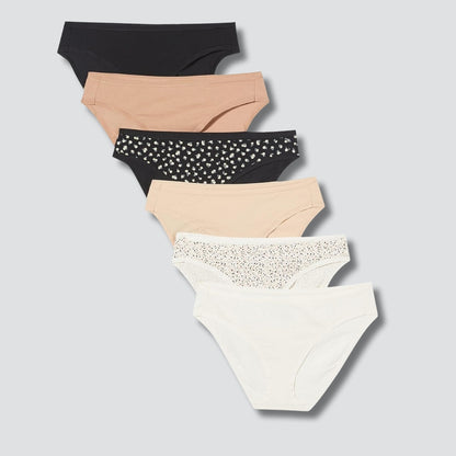 Pack Of 6 Bikini Brief Panties