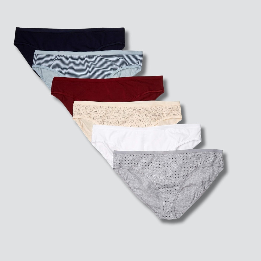 Pack Of 6 Bikini Brief Panties