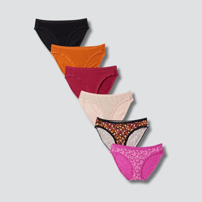 Pack Of 6 Bikini Brief Panties