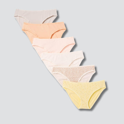 Pack Of 6 Bikini Brief Panties