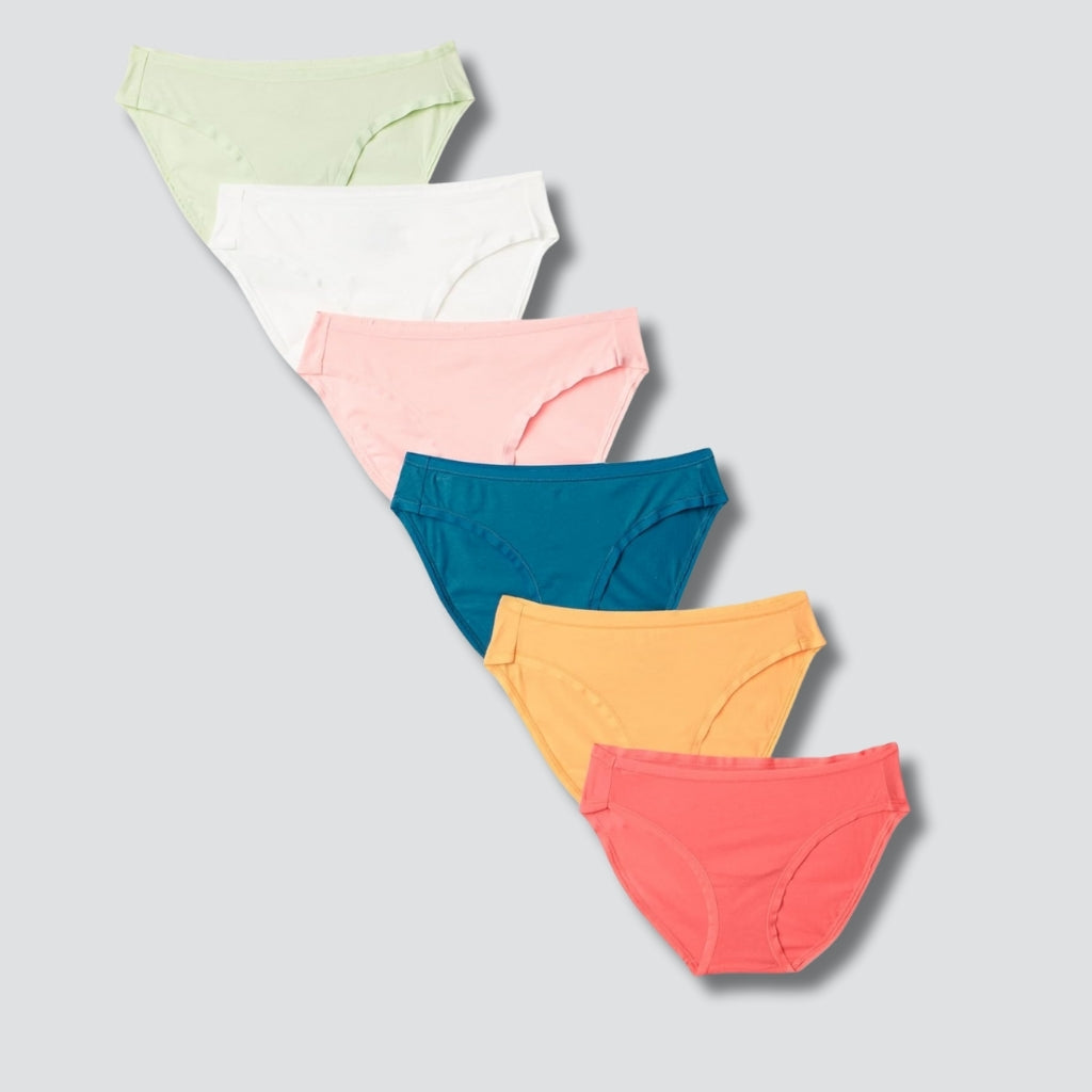 Pack Of 6 Bikini Brief Panties