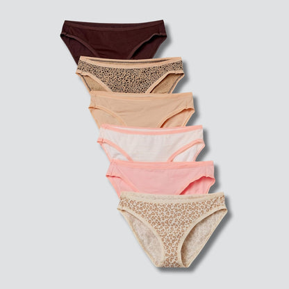 Pack Of 6 Bikini Brief Panties