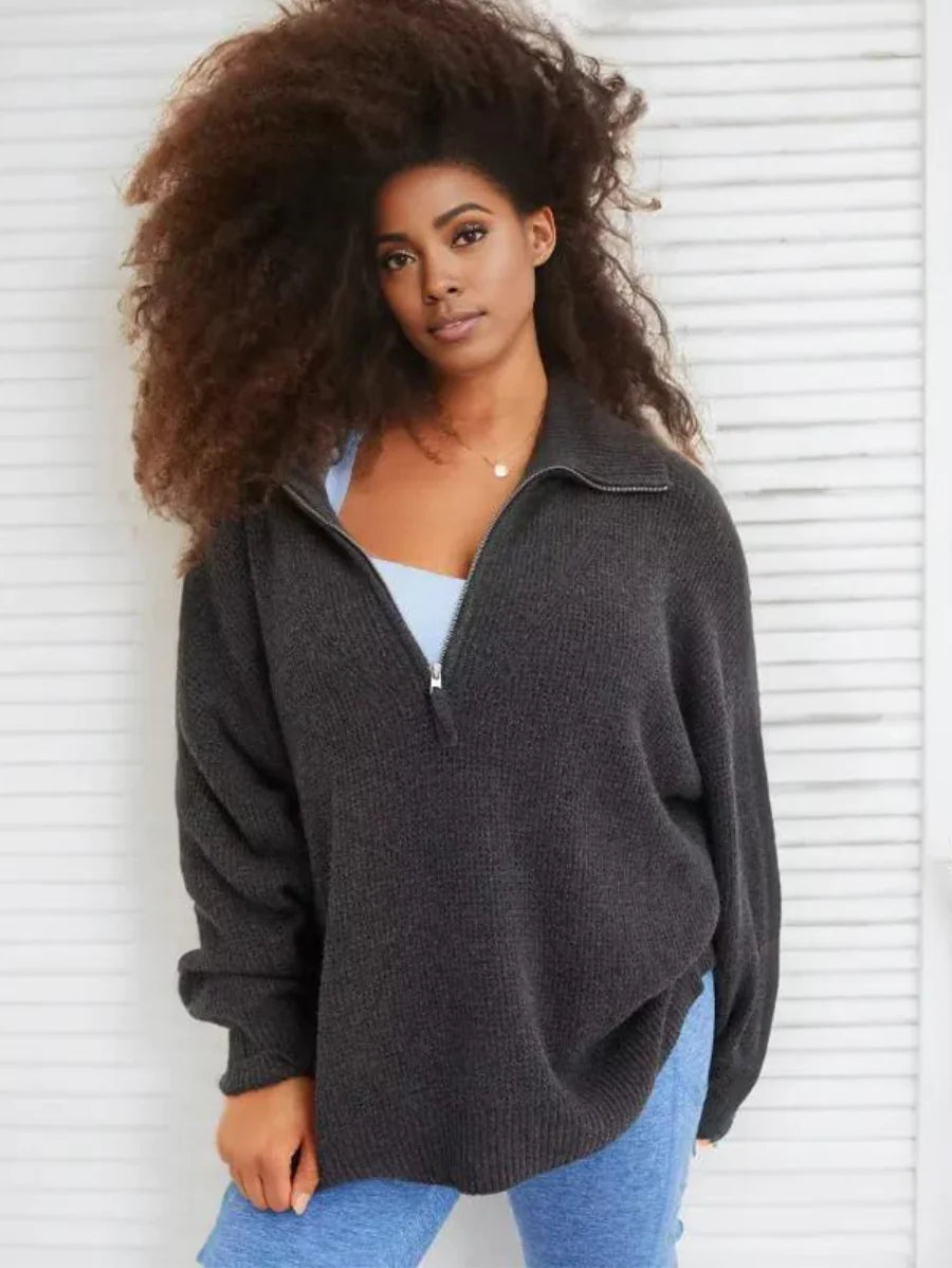 Effortless Weave Cozy Waffle Sweater Set