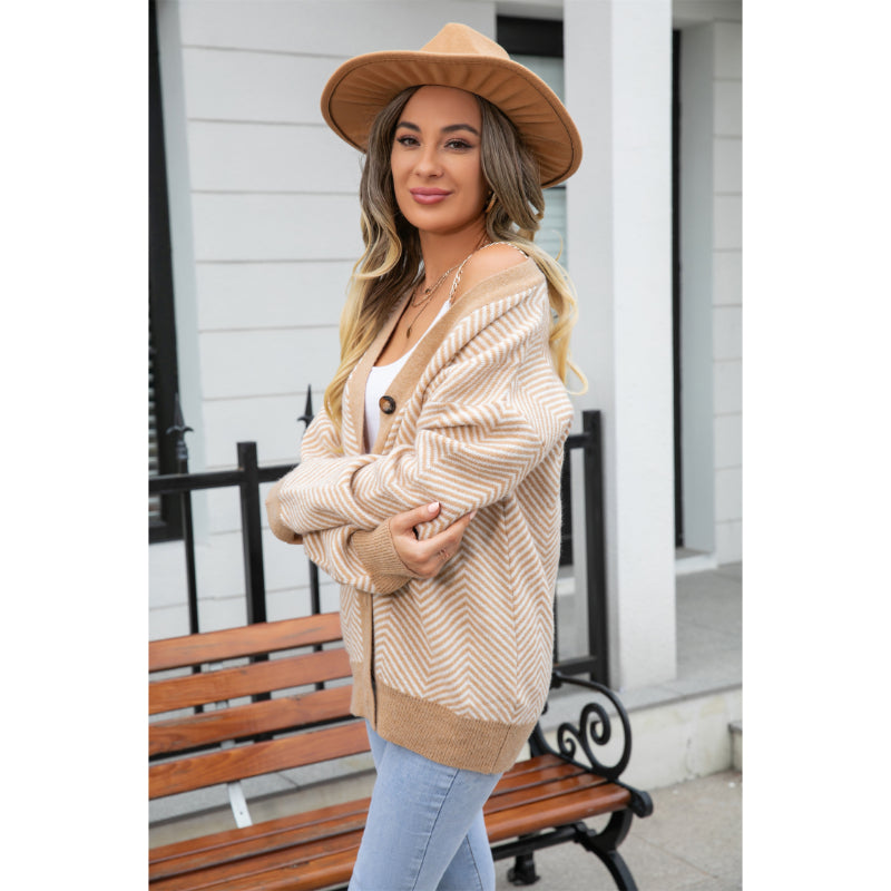 Elegant Classic Button Sweater Cardigan